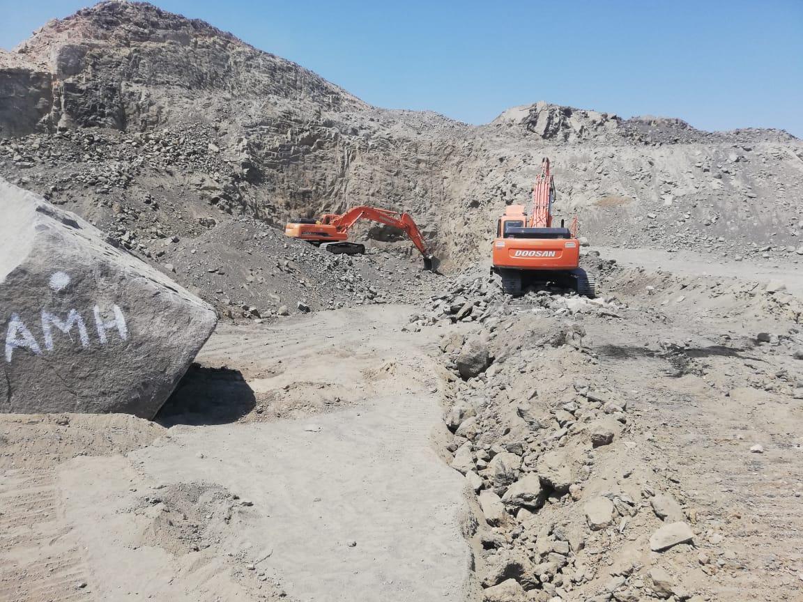 استغلال وانتاج وتسوية محجر جرانيت منطقة القصير